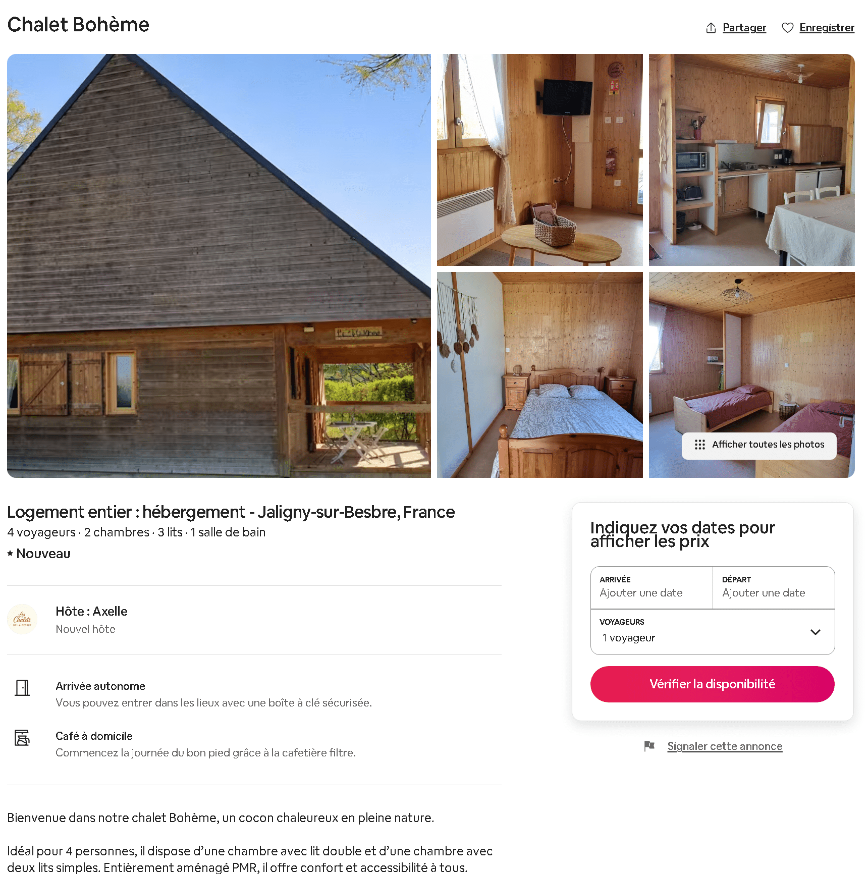 Le Bohème aux Chalets de la Besbre à Jaligny-sur-Besbre