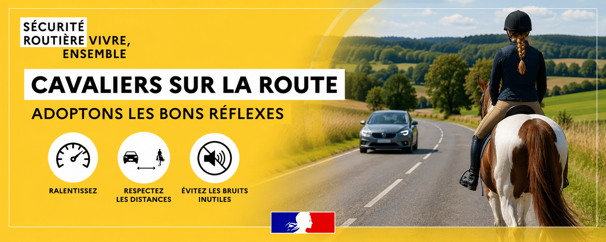 Cavaliers sur la route : adoptons les bons réflexes