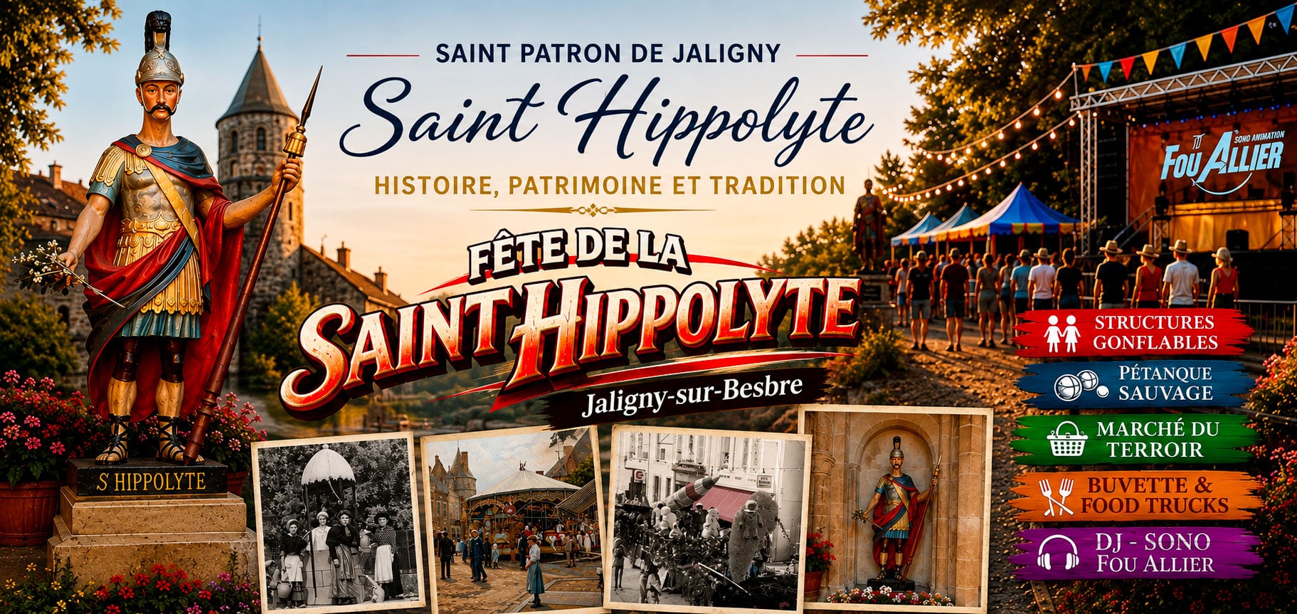 Saint Hippolyte, patron de Jaligny-sur-Besbre