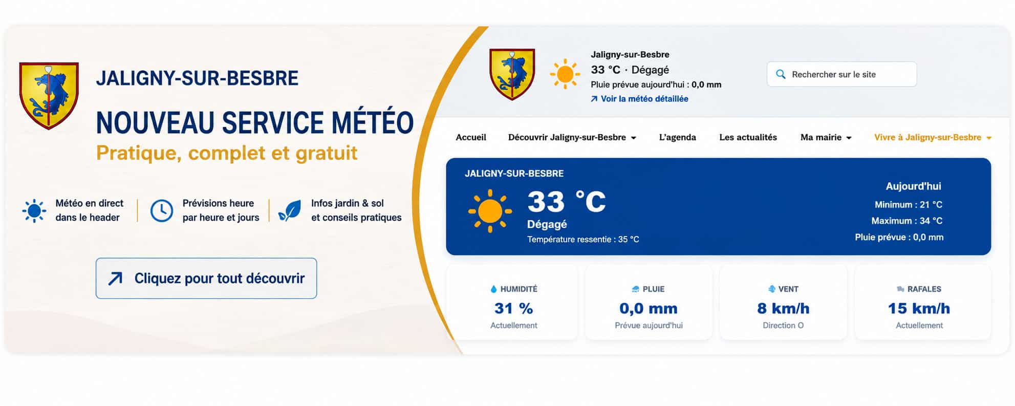 Nouveau service météo de Jaligny-sur-Besbre