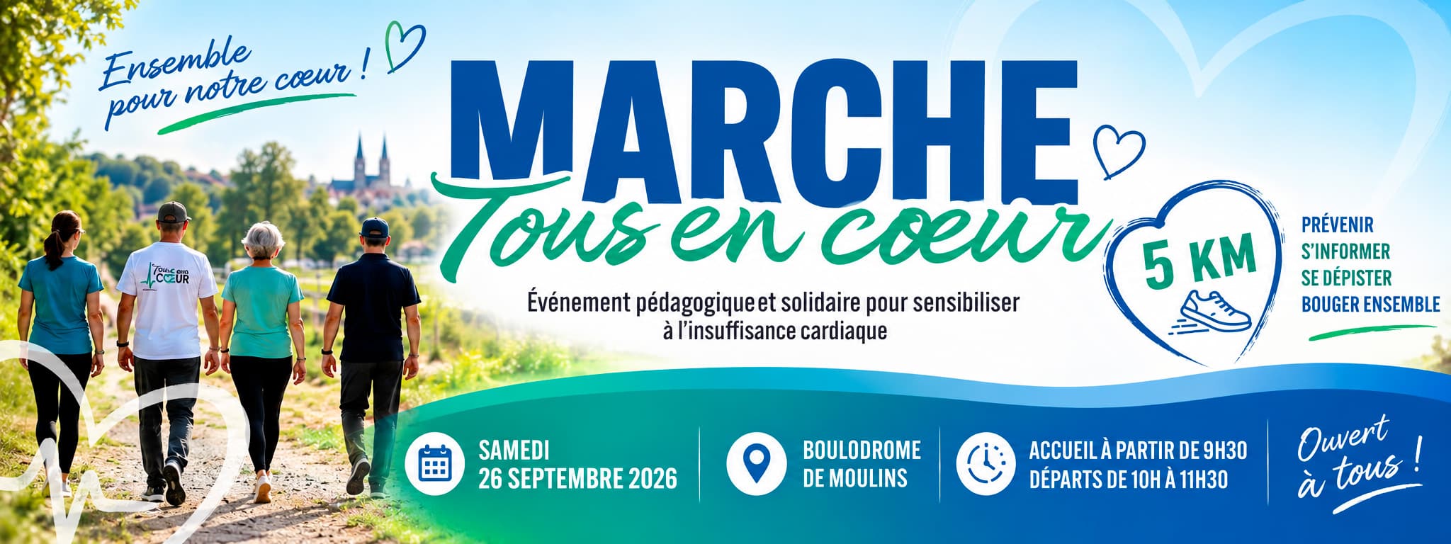 Marche Tous en Cœur - samedi 26 septembre 2026 à Moulins