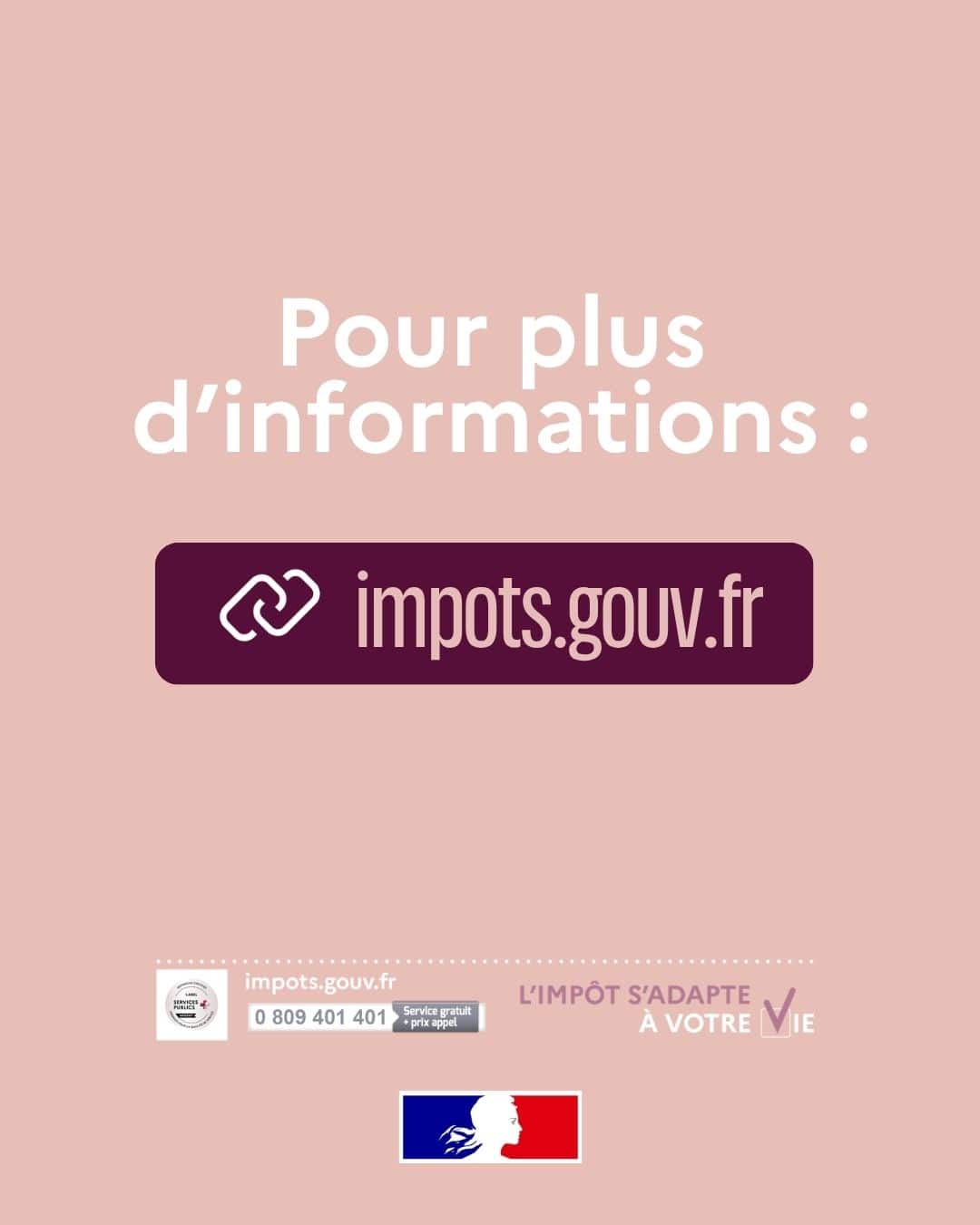 Visuel officiel : pour plus d’informations, consultez impots.gouv.fr.
